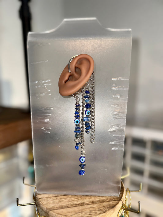 Lapis Shield (Ear Cuff)