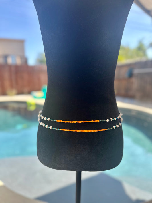 Amber Moonstone Set