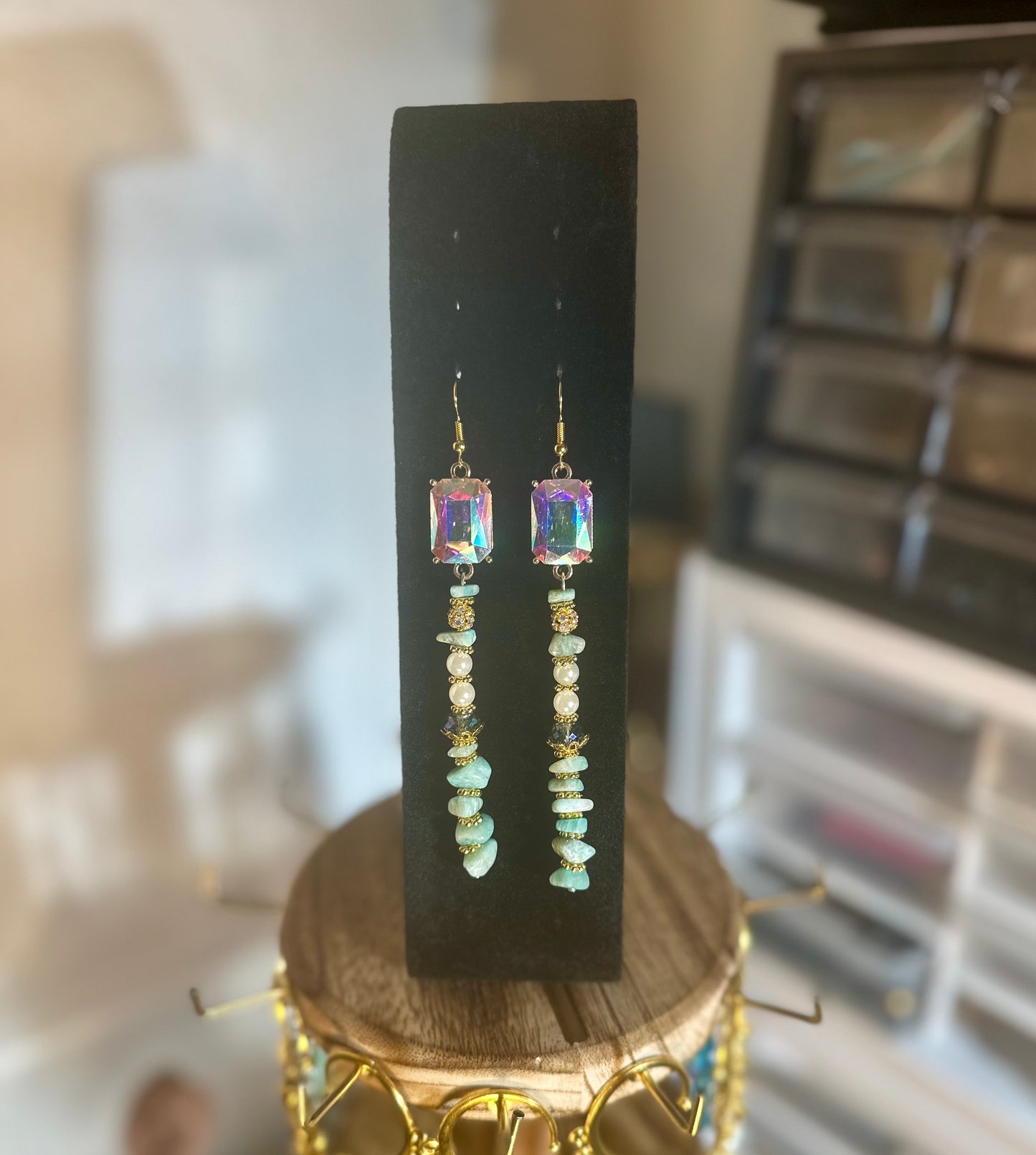 Amazonite Glow (Earrings)