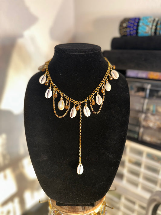 Cowrie Empress (Choker Necklace)