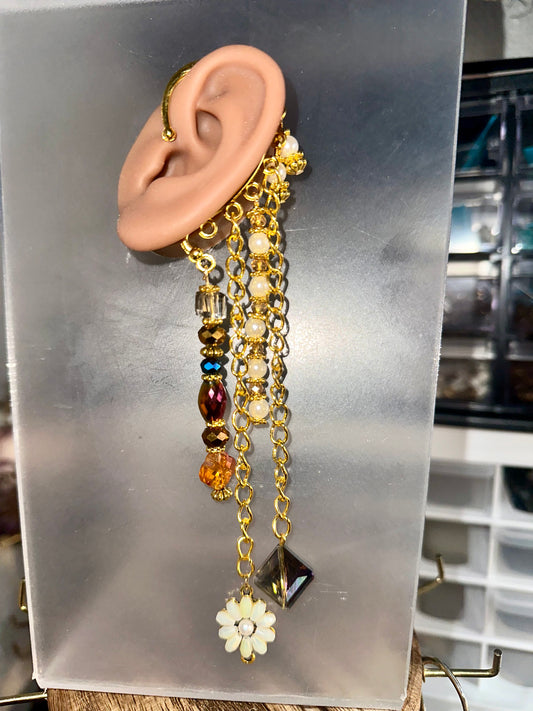 Amber Cascade (Ear Cuff )