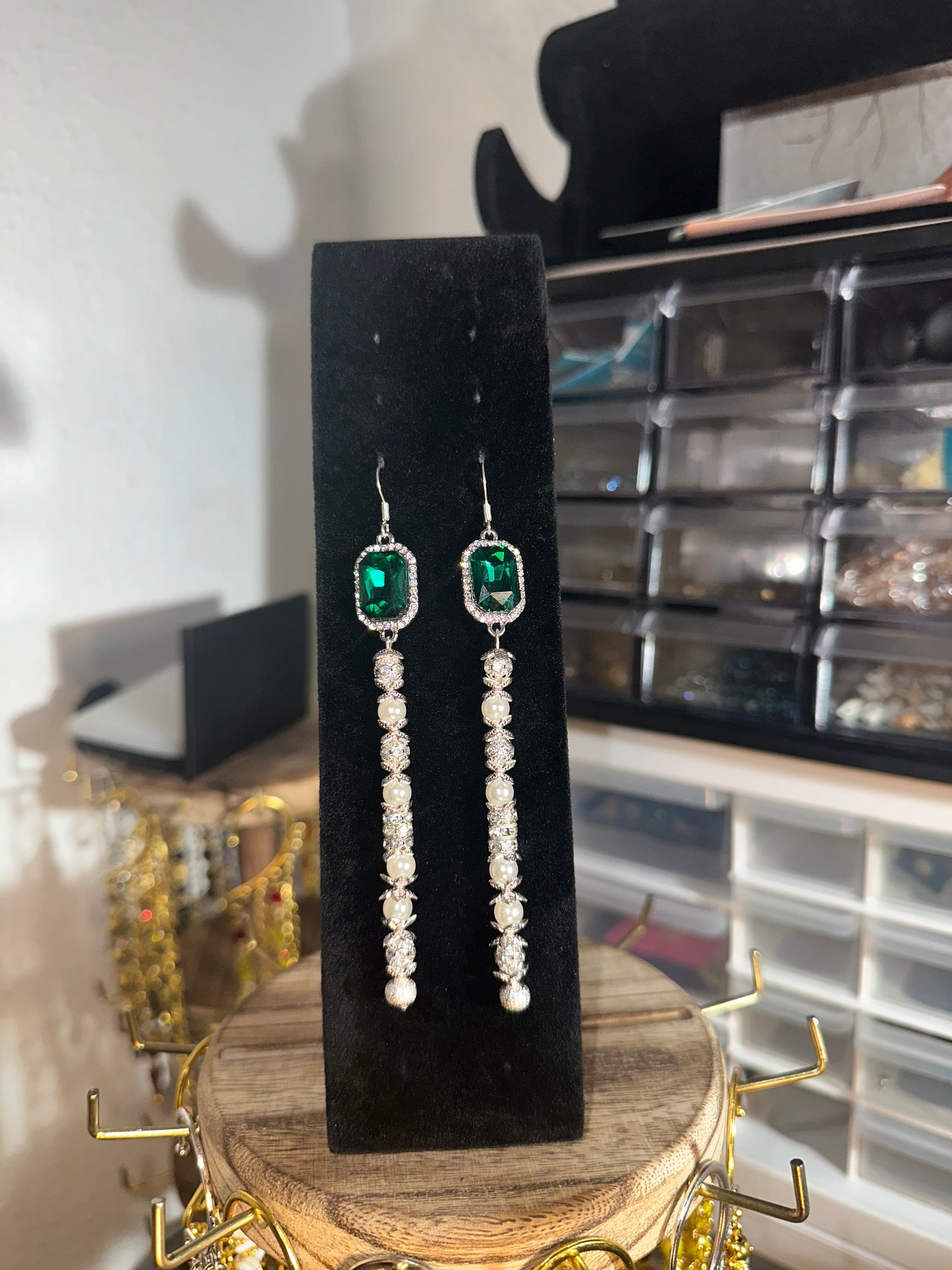Emerald Starlight (Earrings)